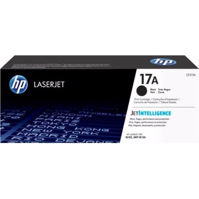 Black Original Laserjet Toner Cartridge - 17A - CF217A