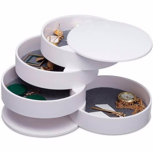 Rotating Round  Jewellery Box