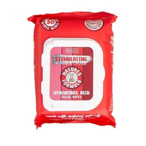 Stimulating Facial Wipes With Hyaluronic Acid - 30 Count