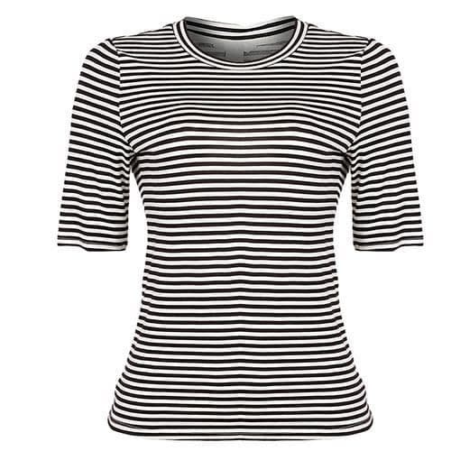 Striped Jersey Top- Black/white