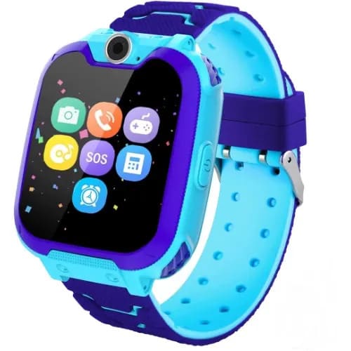 Kids Waterproof Touch Screen Smartwatch With Two-Way Call Sos Games - Camera - Multicolor
