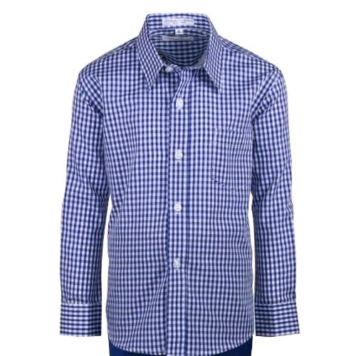 Men's Checkered Shirt - Blue