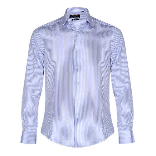 Men’s Striped Shirt- Blue. Msht-4432