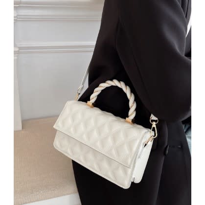 Quilted Mini Pu Leather Handbag