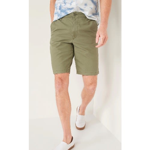 Men’s Straight Chino Shorts- Green
