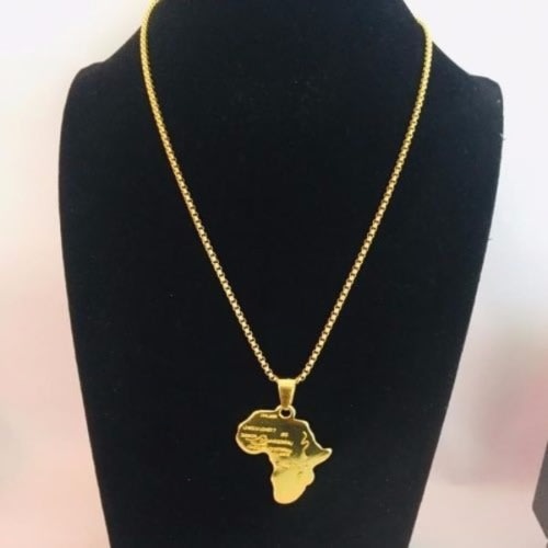 Chain With Map Pendant