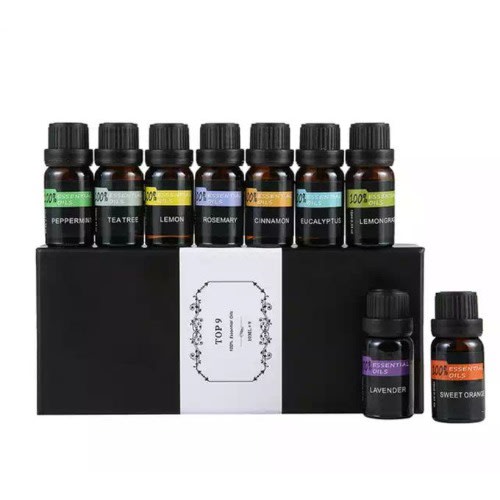 100% Essential Oils Set- 9 In 1 -10ml Each