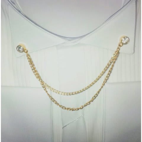Rhinestone Collar Chain - Gold