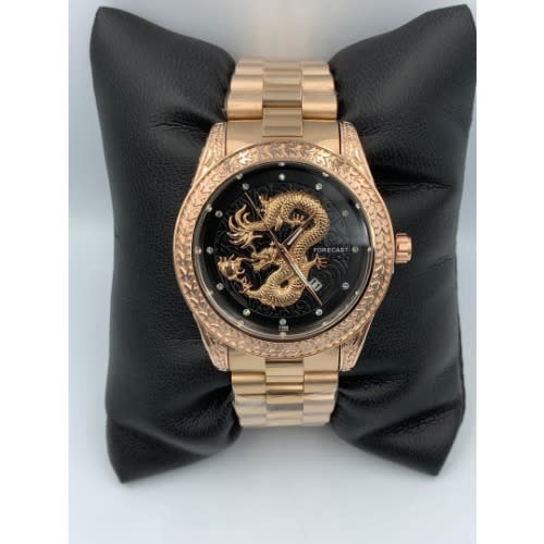 Luxury Stainless Steel Wrist Watch For Men -Rose Gold