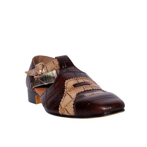 Italian Style Men's Fanciful Bask Shoe - Brown