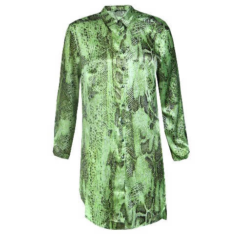 Snakeskin Shirt Dress