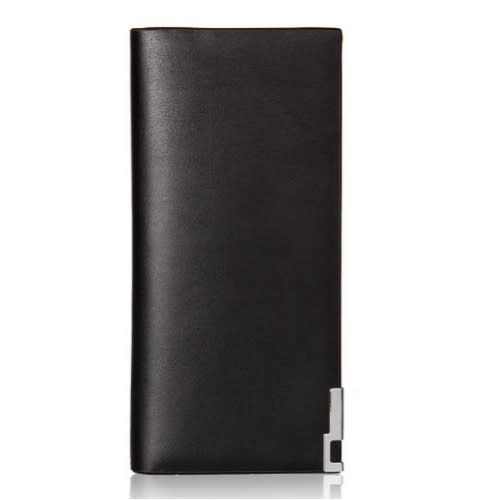Slim Bifold Long Wallet -Black