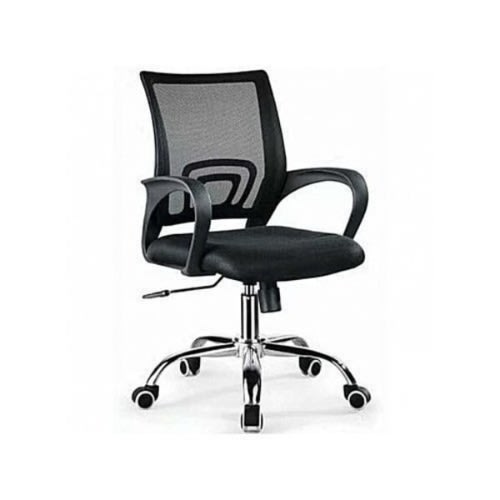 Swivel Mesh Office Chair -  Black