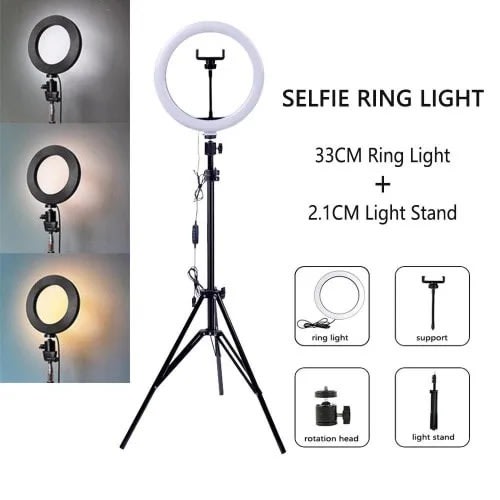 Ring Light  With Tripod Stand - 14 Inches