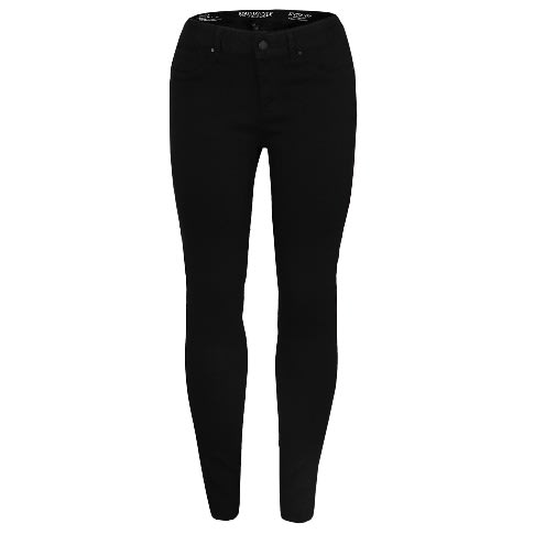 High Waist Stretchy Pencil Jeans- Black