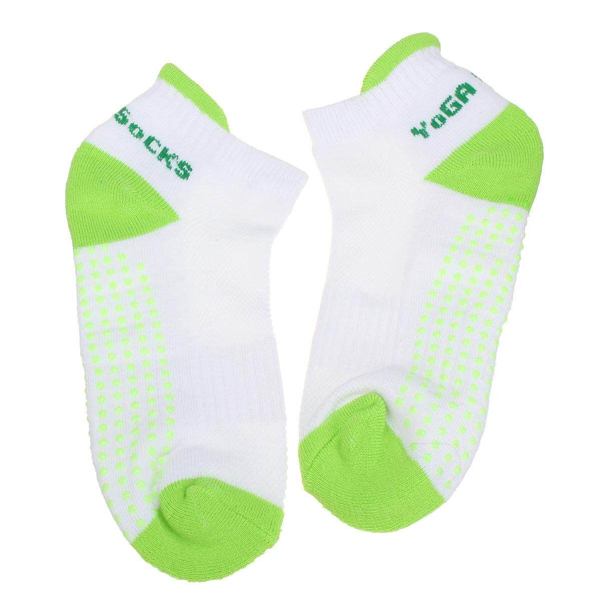 New Non Slip Yoga Aerobic Pilates Socks/ Massage Grip Sport Gym Exercise Socks Green