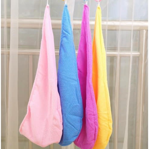 Microfiber Hair Towel - Bonnet - 4 Mixed Colors