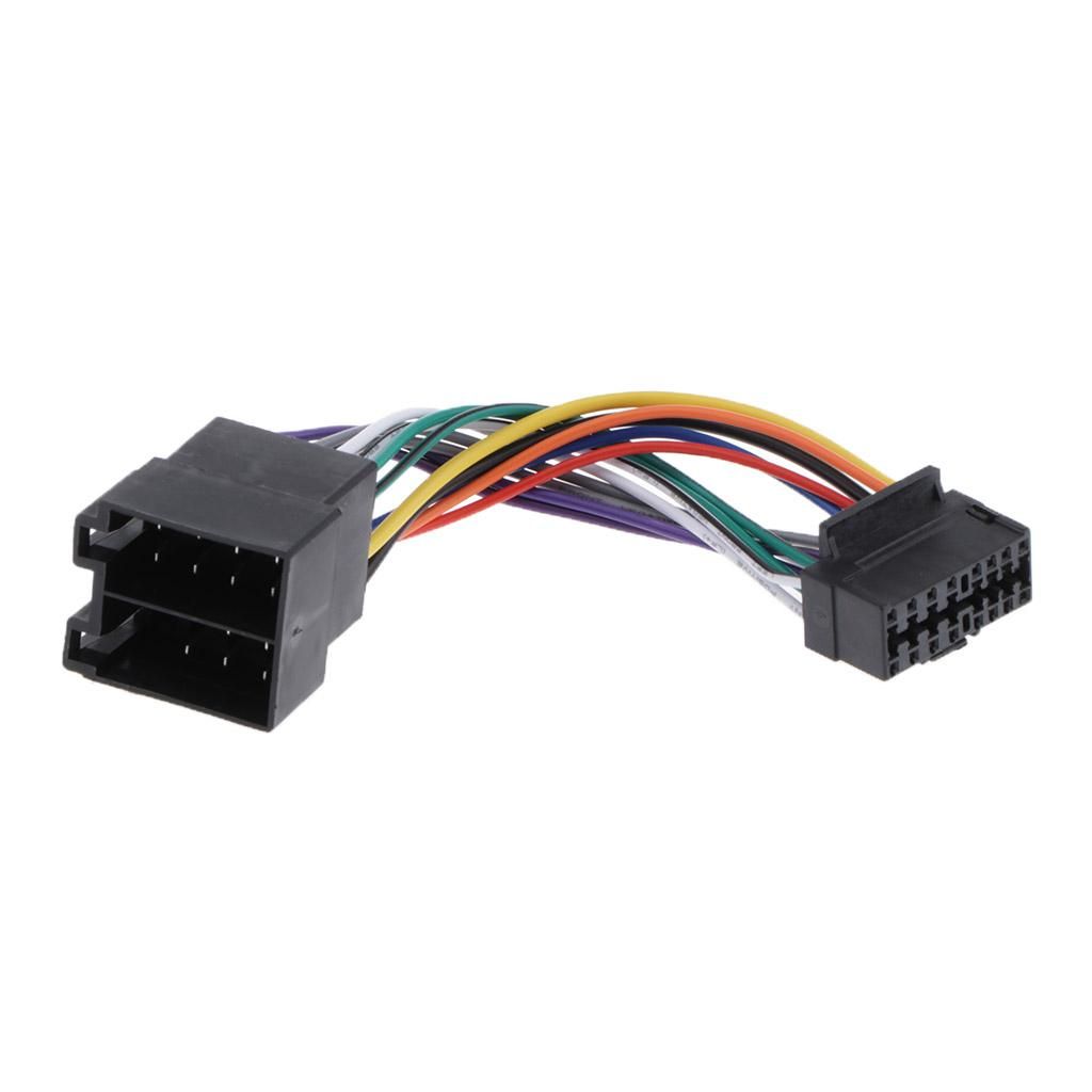 16Pin ISO For Sony Radio To ISO Radio Adapter Wiring Harness Connector