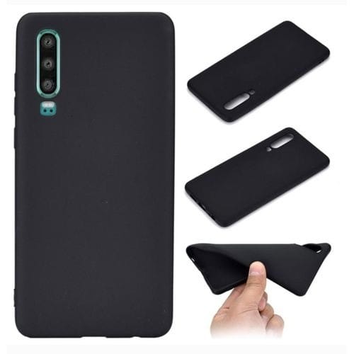 Silicon Back Case For Huawei P30  - Black