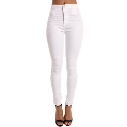 Ladies' Skinny Jeans - White