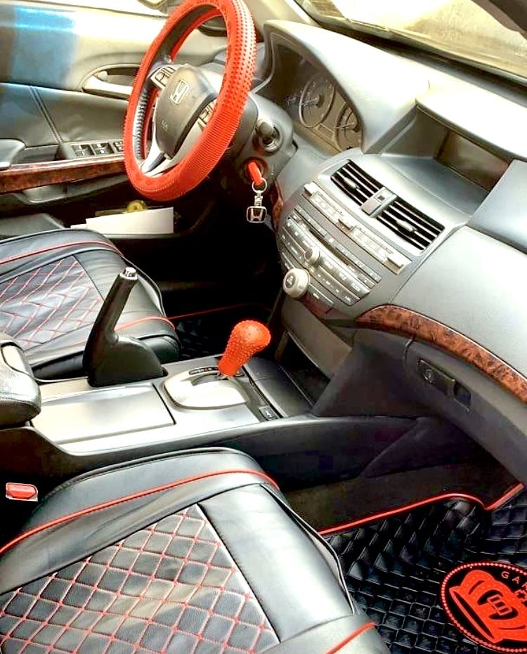 Universal Silicon Steering Wheel + Gear Knob Cover Red