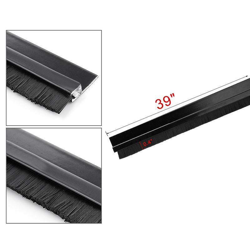 Door Sweep Seals Brush Detachable Dismountable 10/20/30/40/50/60/70/90/100mm