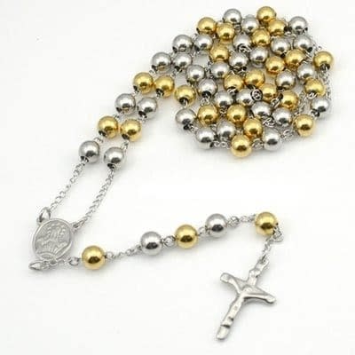 Rosary - Silver & Gold