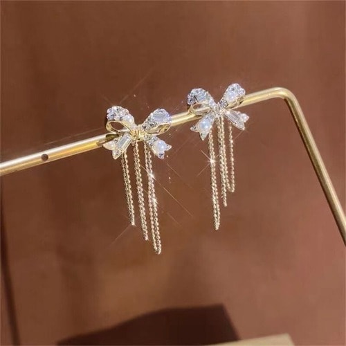 Butterfly  Drop Earrings- Gold