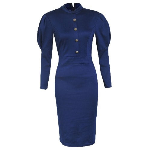 Navy Blue Corporate Dress