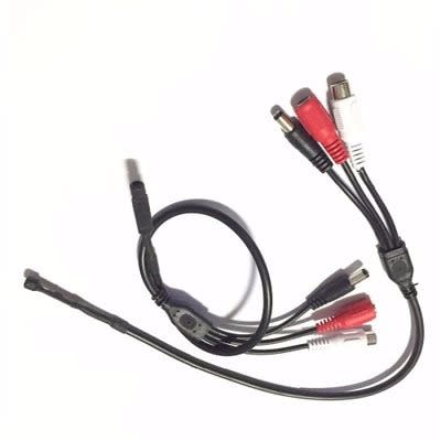 Mini Mic Voice Audio Microphone RCA Output Cable For CCTV Security Camera DVRs - 5 Piece Set