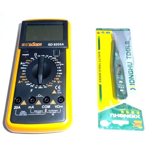 Suoer Universal Digital Multimeter -SD_9205A) +Multi-function Screwdriver LCD Display Testing Meter