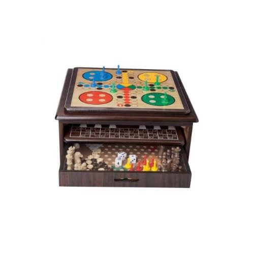 Wooden Game Collection 10 In 1 Board Games - Age 6+