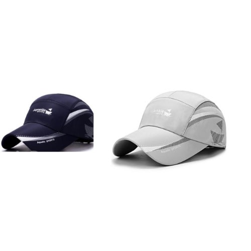 Face Cap - 2pcs - Blue And Grey