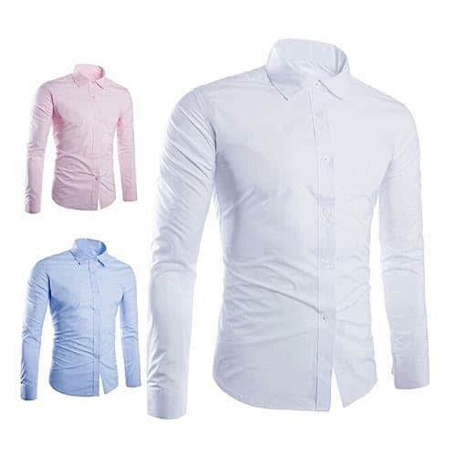 3in 1 Men's Formal Fit Shirts - White Blue And Pink
