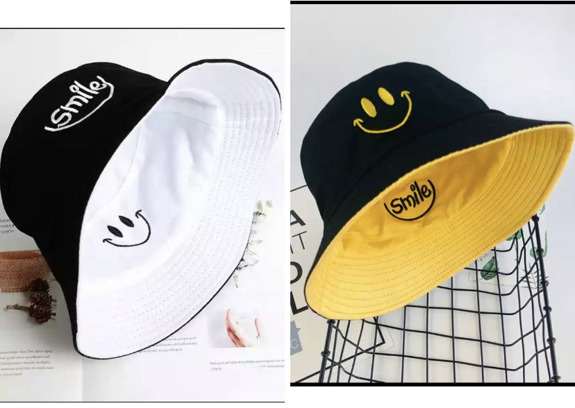 2 In 1 Unisex Reversible Bucket Hat Double Sided