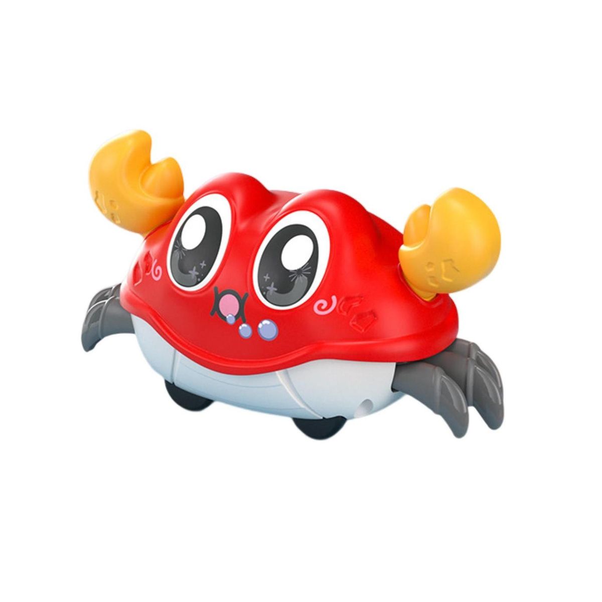 Pull Back Toy Crawling Cartoon Crab Boys Girls Toy Red