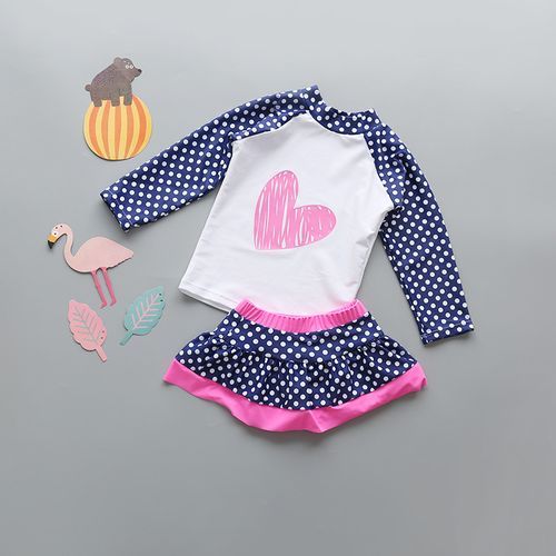 Girls Two Pieces Swim Suits Children Swimwear Kids Bathing-Style 09