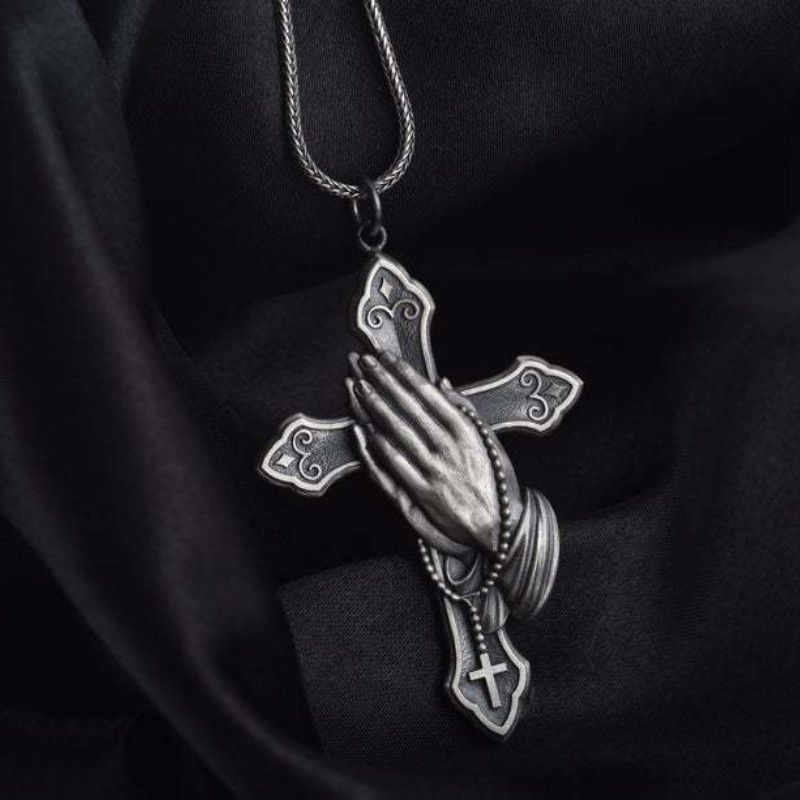 Personalized Necklace Pendant Necklace Cross Necklace Aesthetic Necklaces Christ