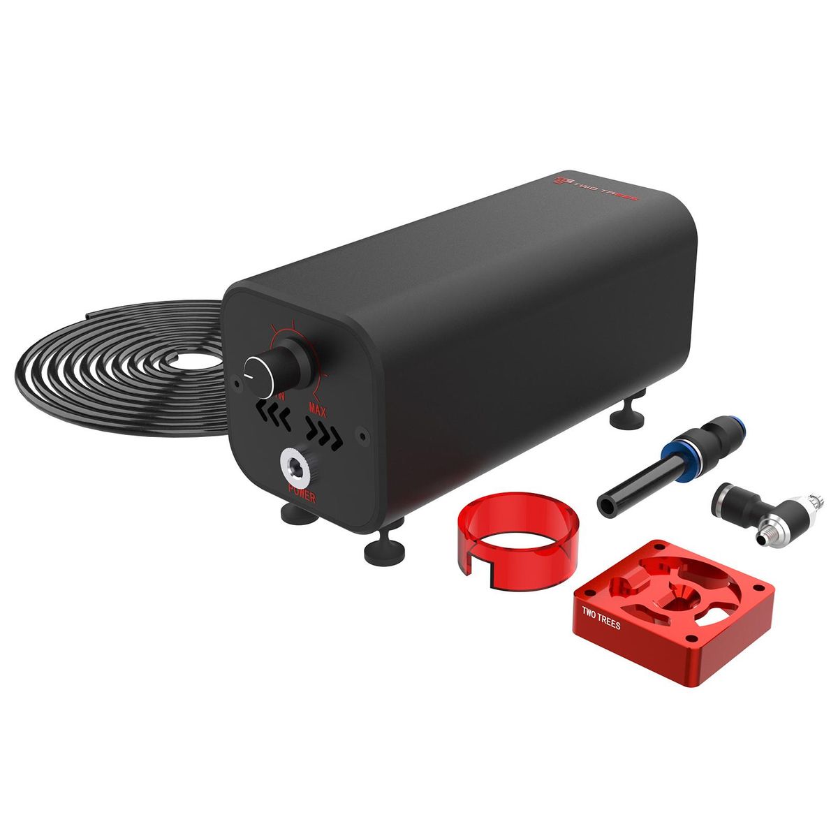 TWO TREE Air Assist High Speed Air Pump Adjustable Airflow Compatible with Laser Engravers TWOTREES TS2/Totem S/TTS-55/Atomstack A5 Pro/Sculpfun S9/S6 Pro/Ortur Laser Master 2 Pro/S2/SF Laser Engraving Machine EU Plug