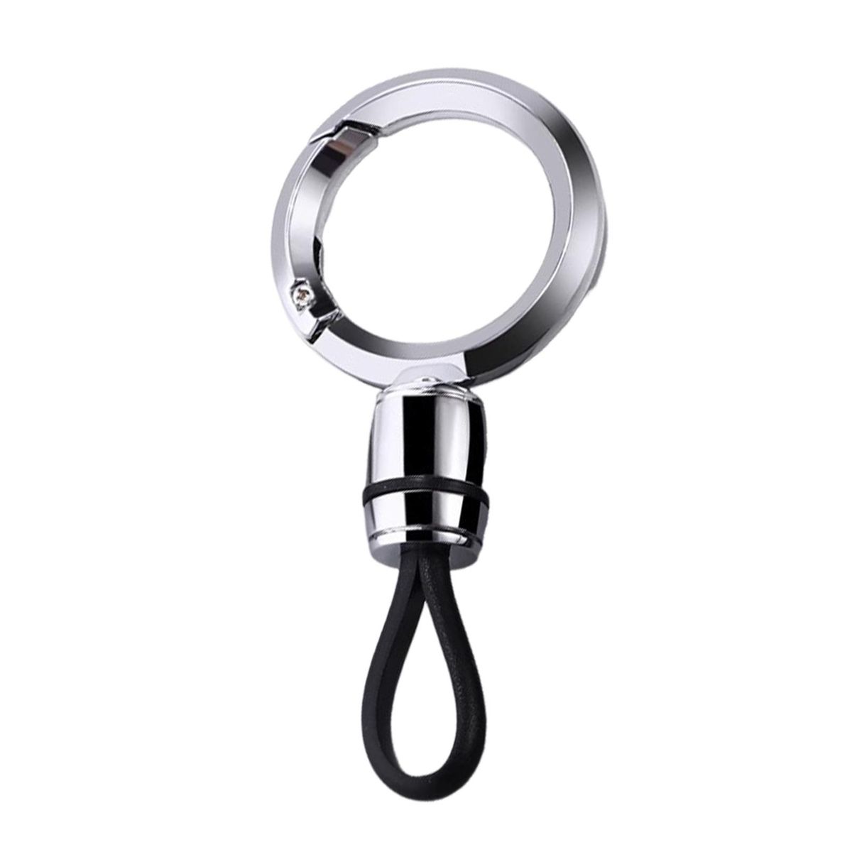 Birthday Gift Keychain Premium Zinc Alloy Car Keychain for Drivers Silver