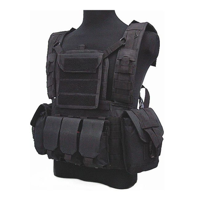 Fans Field  Training Shooting  Men Outdoor Hunting Airsoft Body Protection Armor   Waistcoat-Black