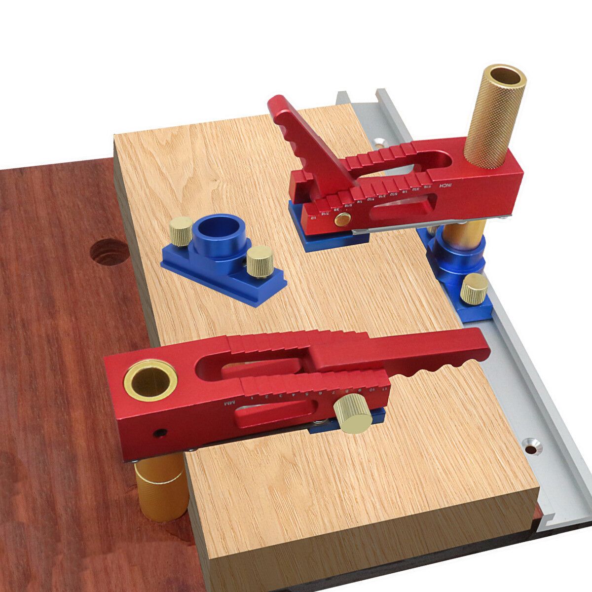 MFT Bench Hold Dog Holes Clamp Woodworking T-Track Hold Down