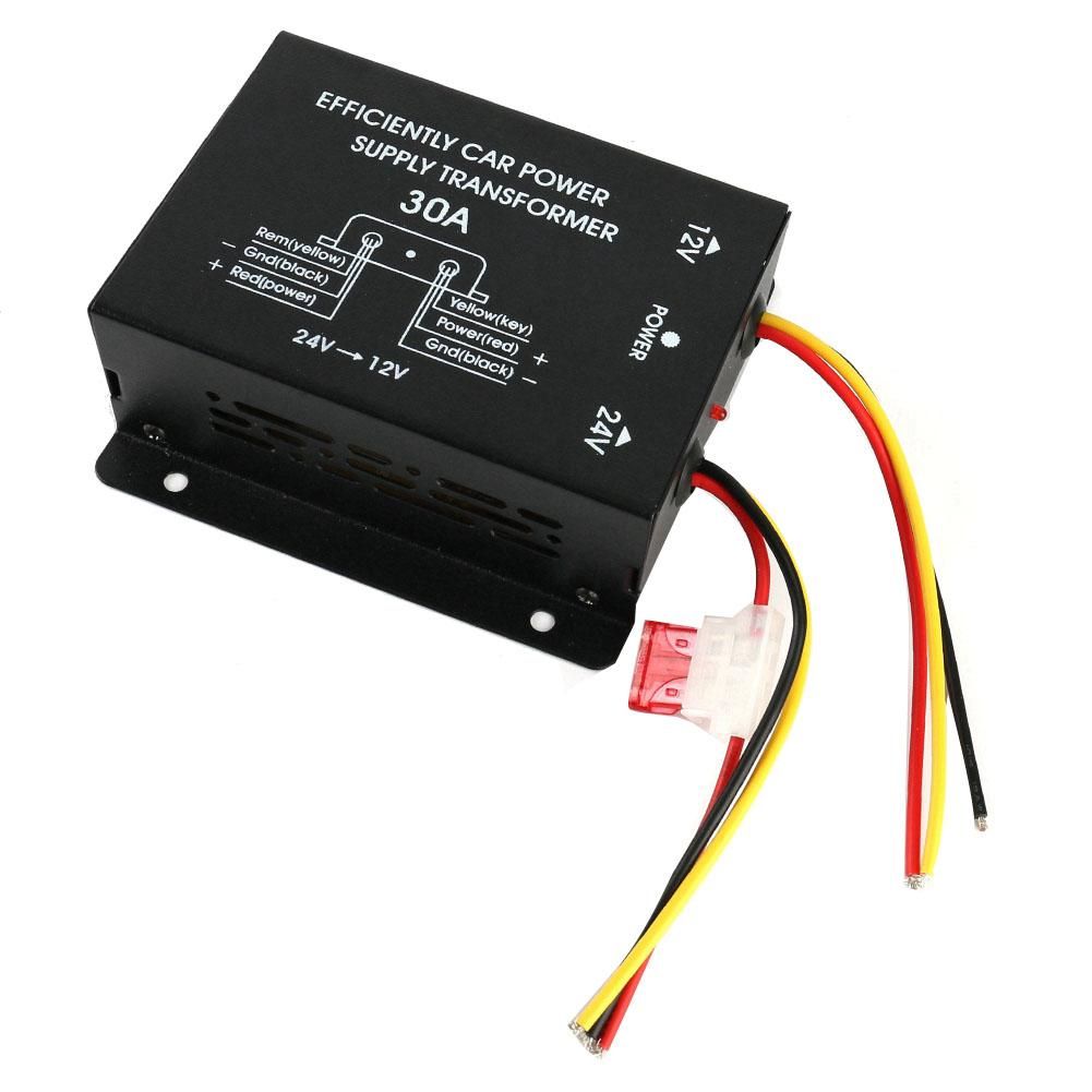 24V to 12V 30A Car Power Supply Buck Transformer Converter