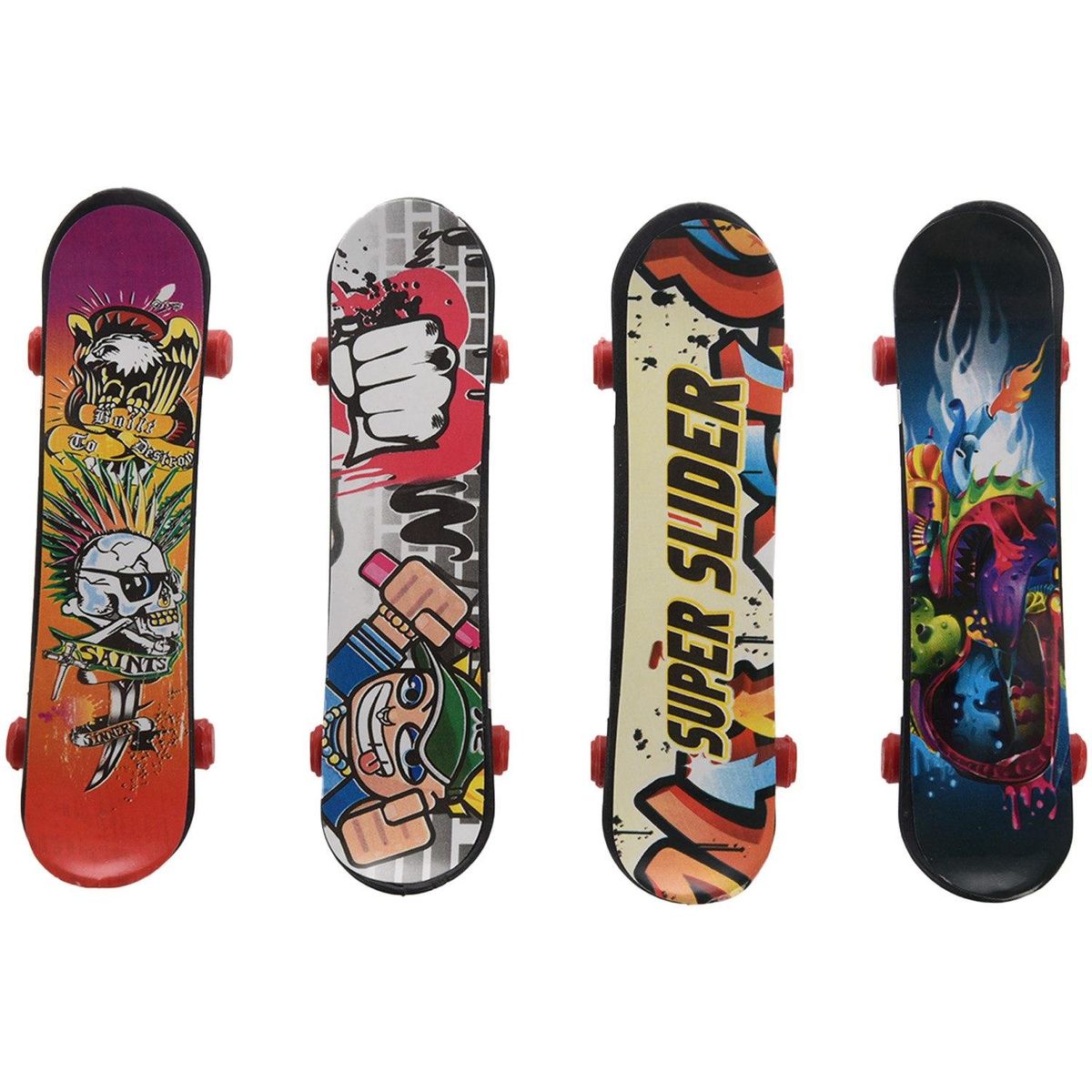 Mini 4 Pack Finger Board for Truck Skateboard Toy Gift Kids Children Gift 95mm
