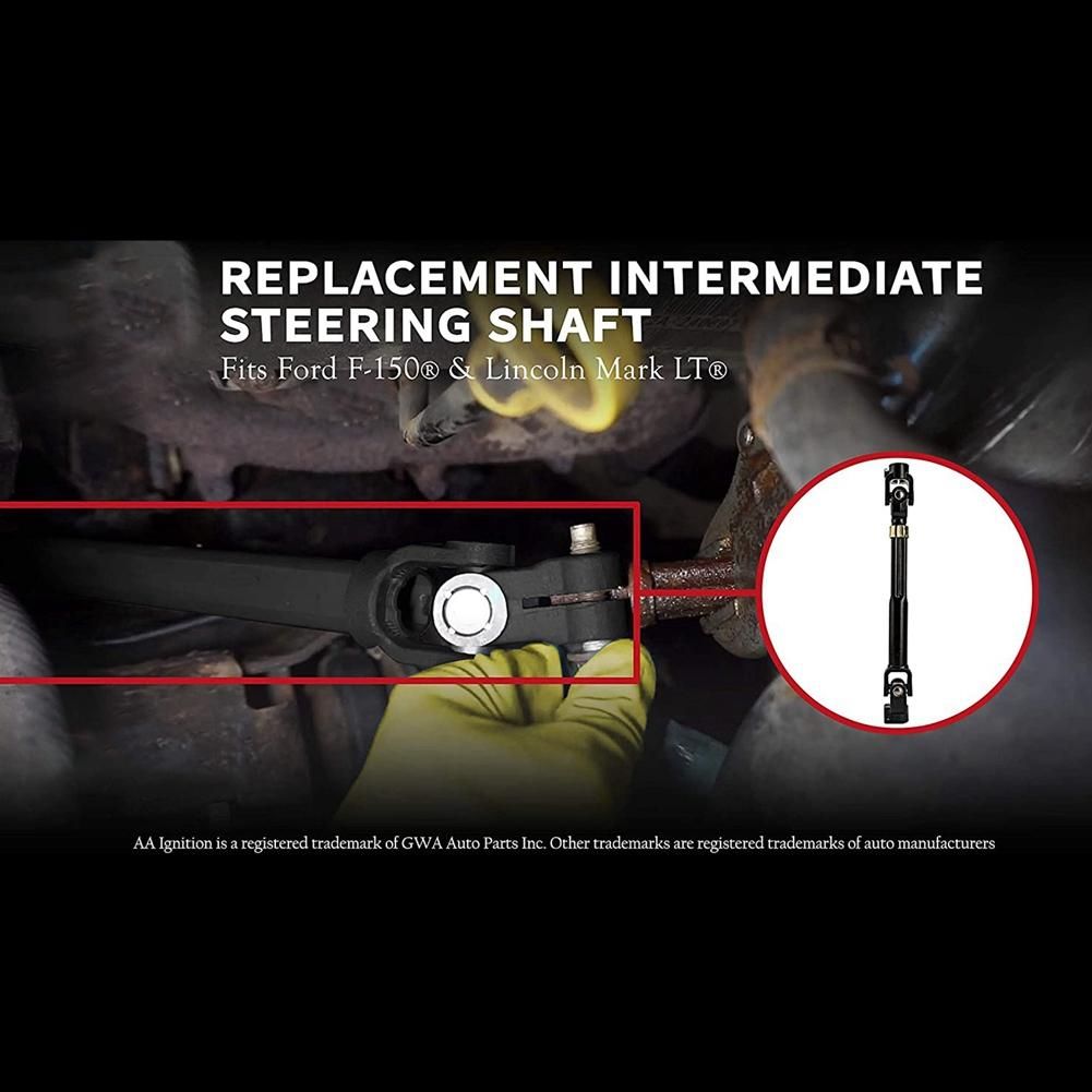 Intermediate Steering Shaft with U Joint Coupler for Ford