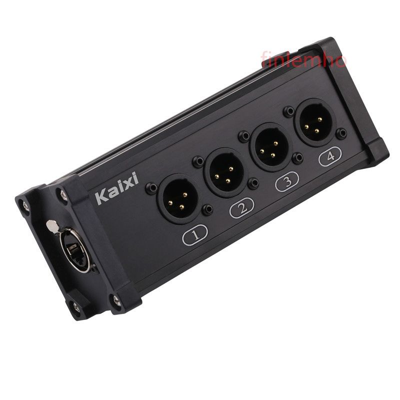 1PC Passive Cable Splitter Stagebox With RJ 45 Jack To 4