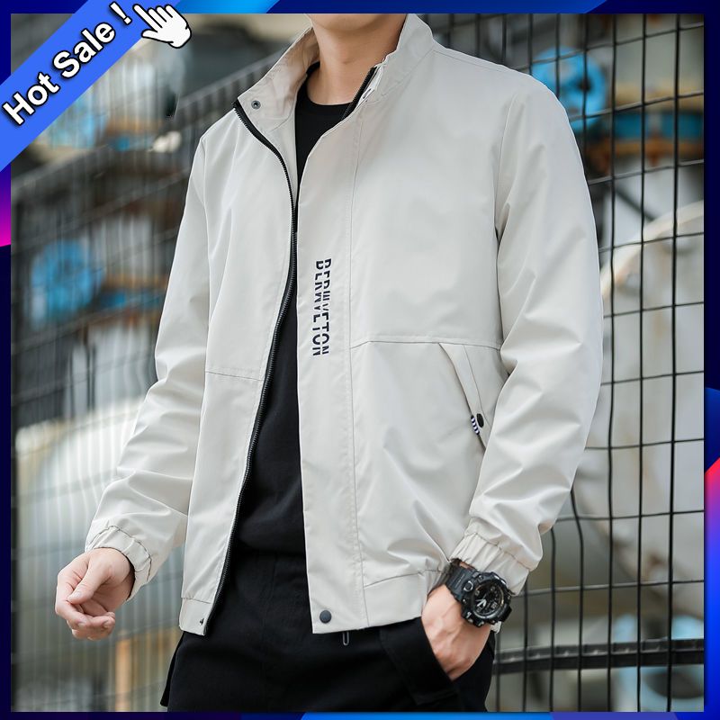 Mens Casual Jacket Outdoor Windbreaker Lightweight Coats