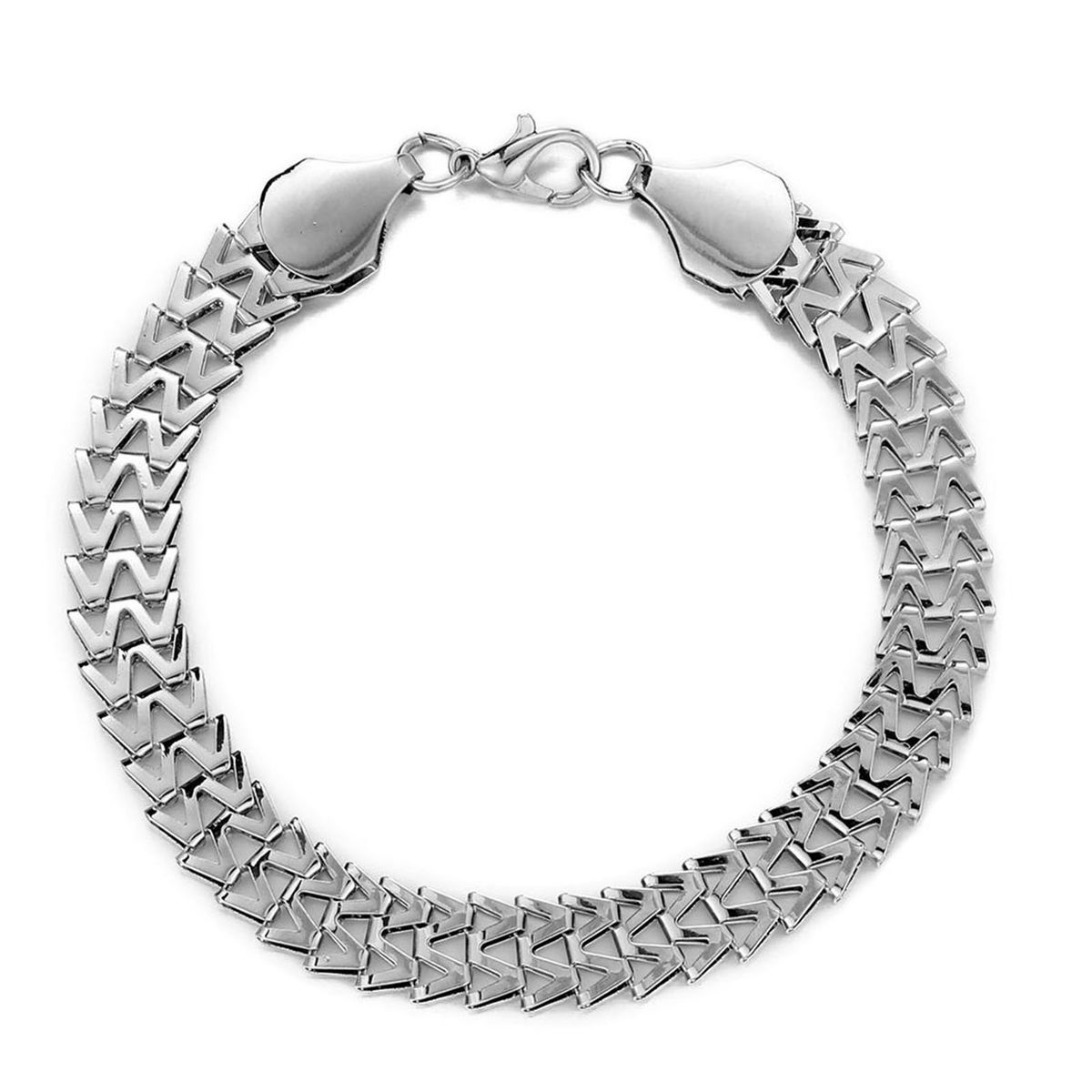 Male Bracelet Lightweight Snake Scale Shape Men Bangle B