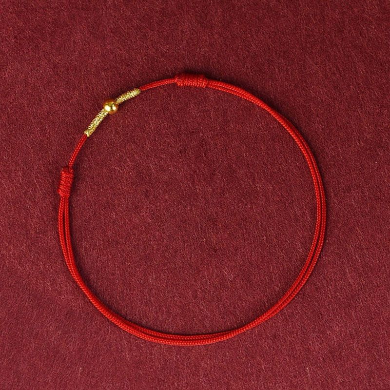 Mini Four-leaf Clover Red Thread String Let Lucky Red Handmade Rope Charm Let