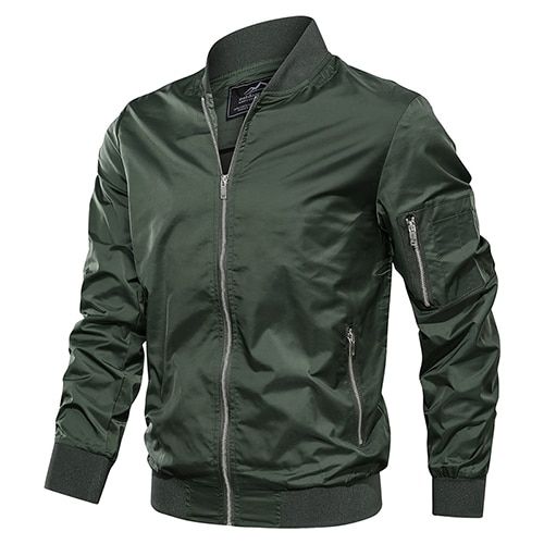 Jackets Men Autumn Casual Baseball Jacket Coats Military Er Pilot Jackets Outwear Fashion Slim Fit Coats M-4XL